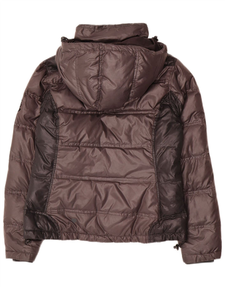 Conte of Florence polstret jakke til kvinder IT 44 Medium Brown Colourblock