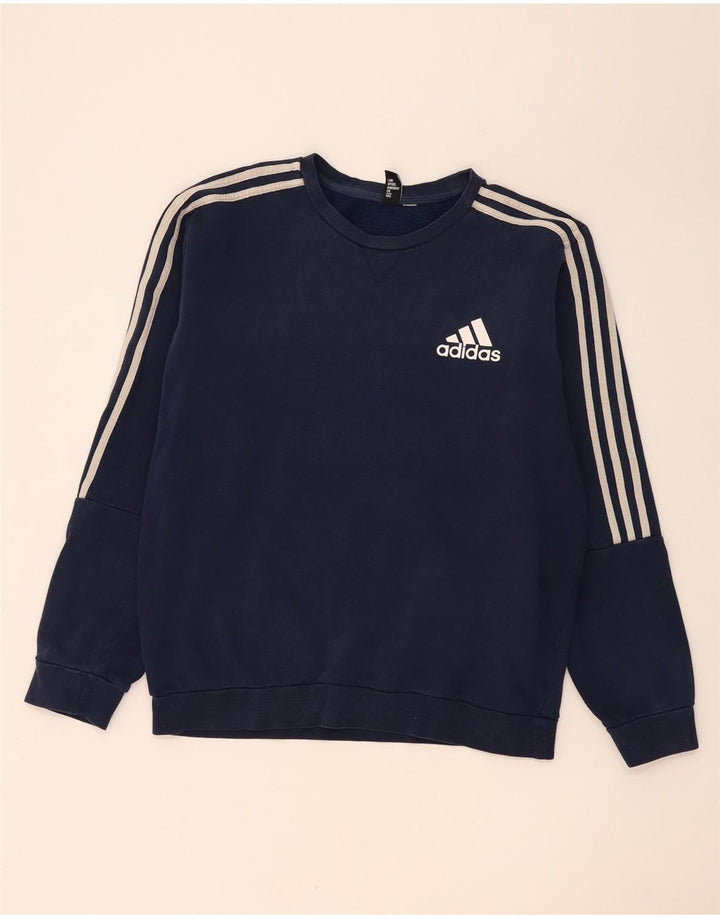 Adidas Sweatshirt-trøje til mænd Large Marineblå