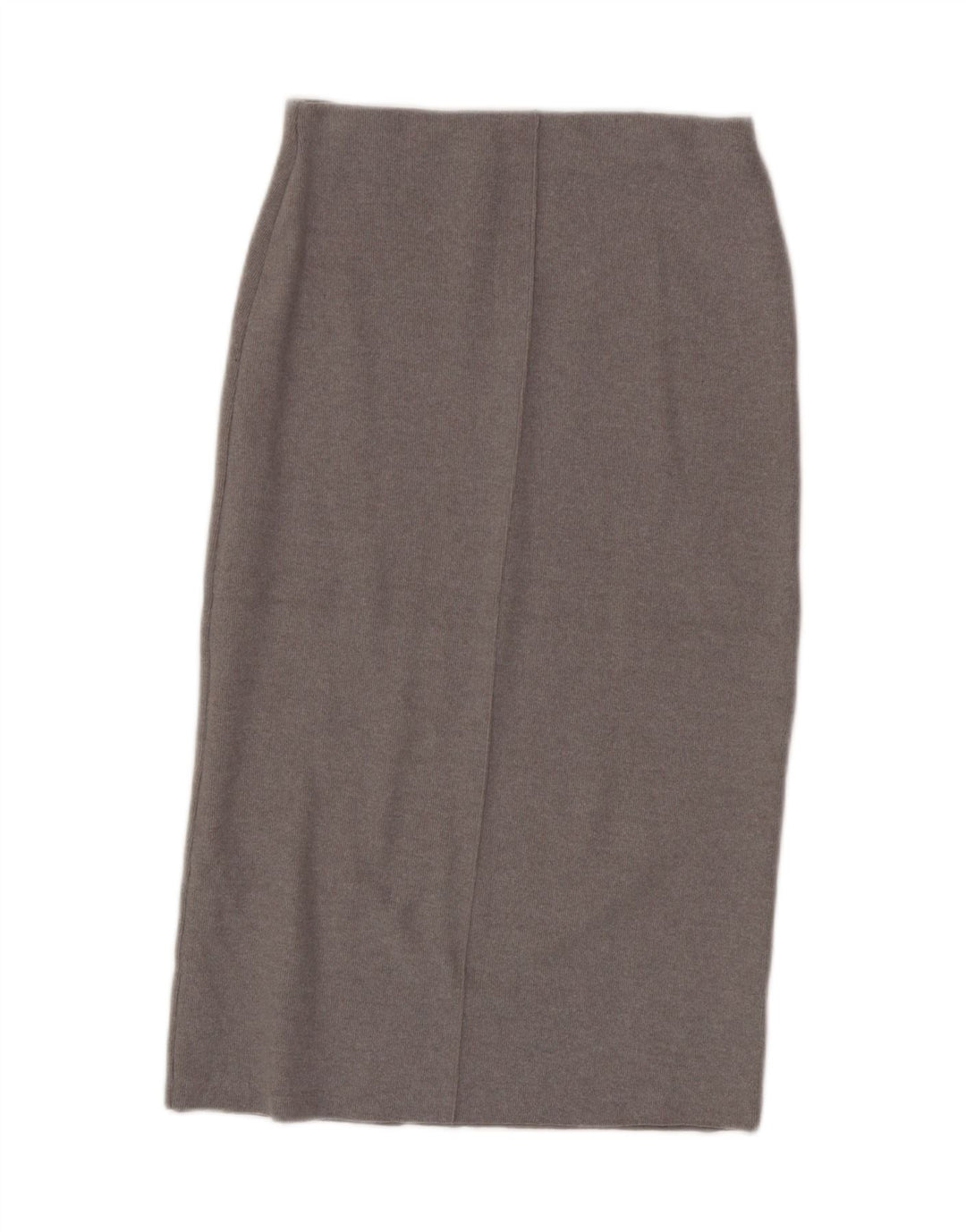 Zara Midi-nederdel med høj talje til kvinder Medium W28 Grå polyester