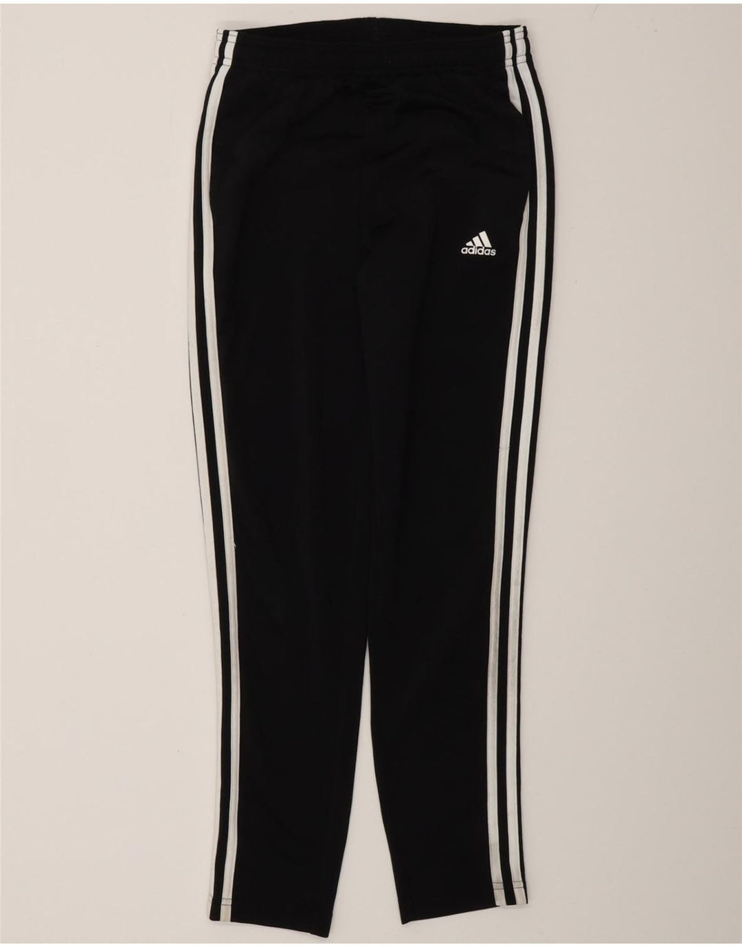 ADIDAS Boys Aeroready Tracksuit Trousers 11-12 Years  Black Polyester