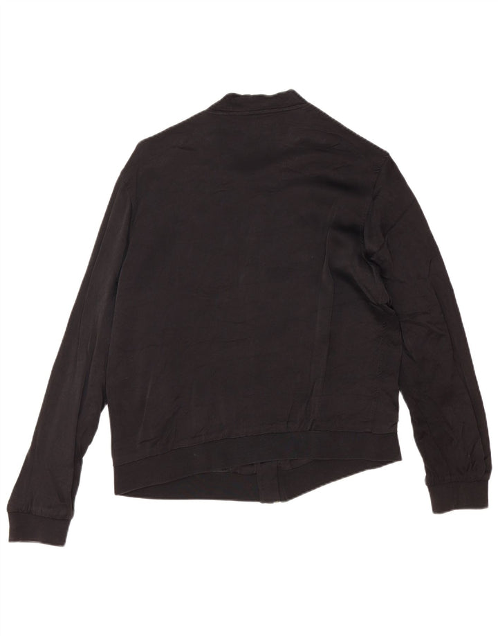 Zara Grafisk træningsdragt topjakke til kvinder UK 10 Small Black Floral