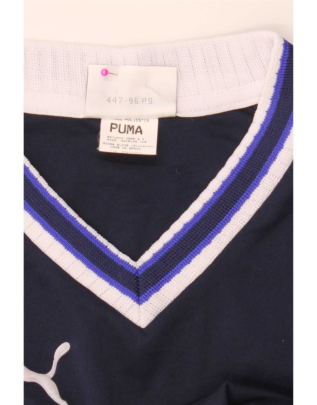 Puma Herre grafisk T-shirt Top Lille marineblå Colourblock Polyester