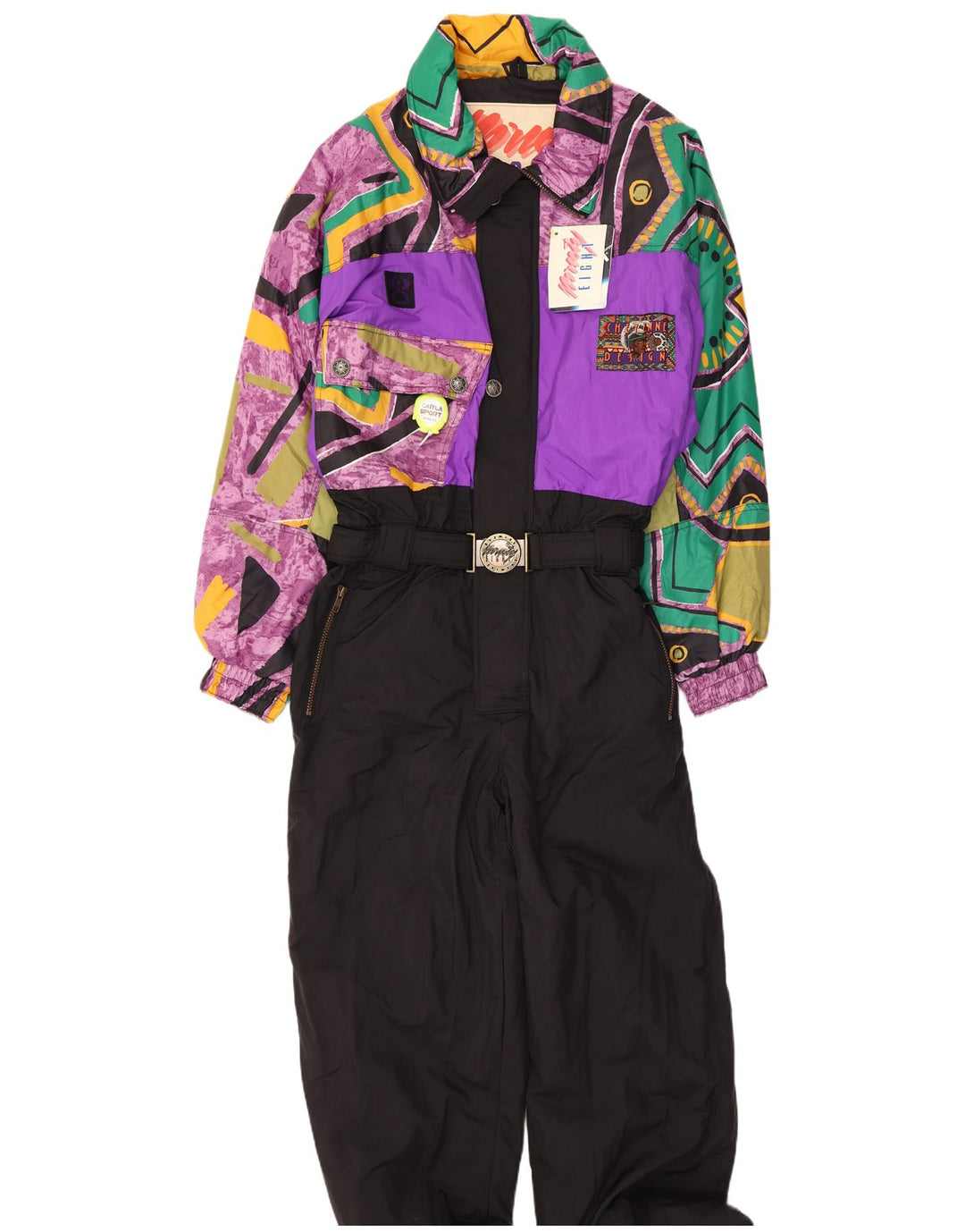 Ninety Eight Herre Ski Jumpsuit IT 50 Stor flerfarvet Colourblock