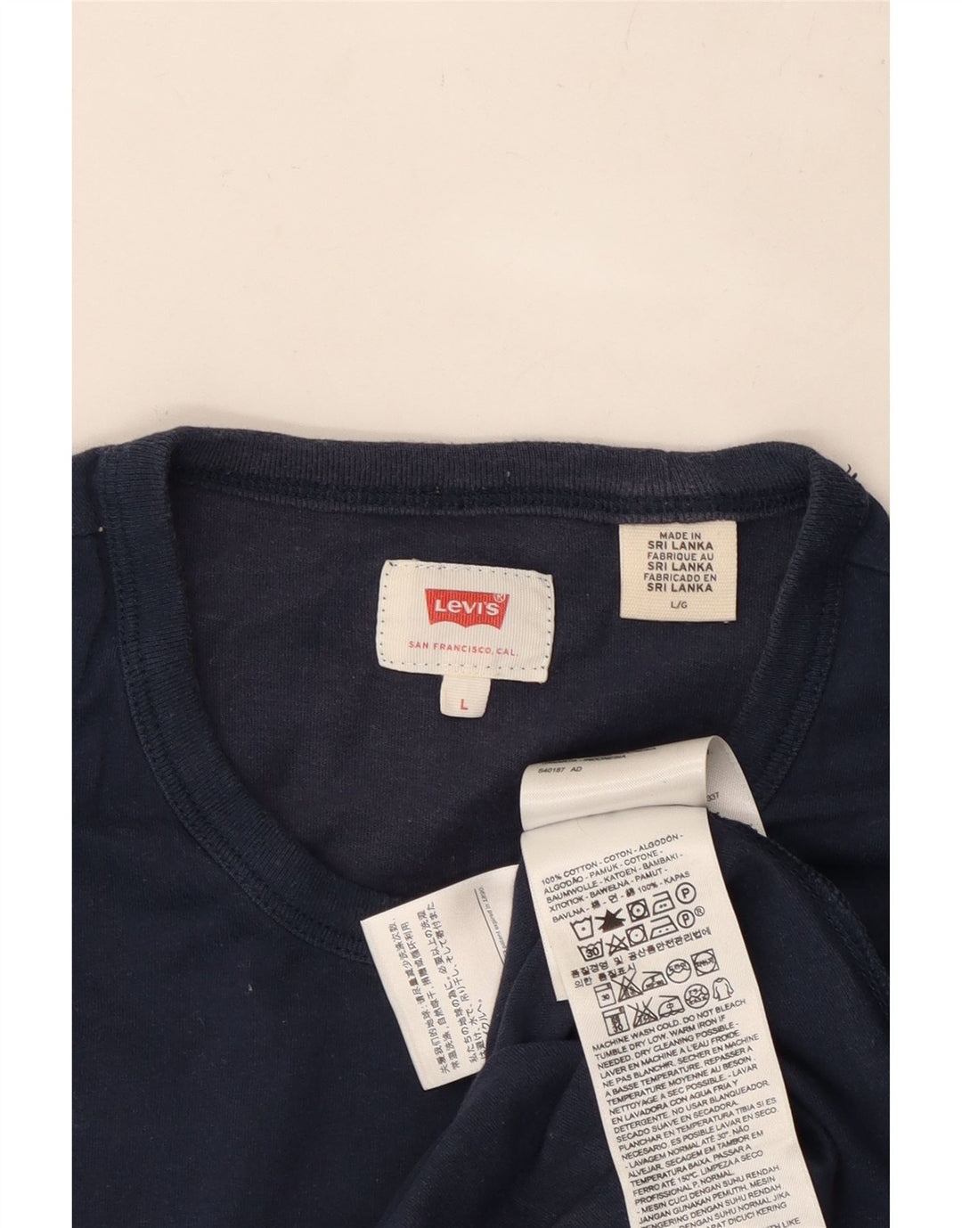 LEVI'S Herre T-Shirt Top Stor Marineblå