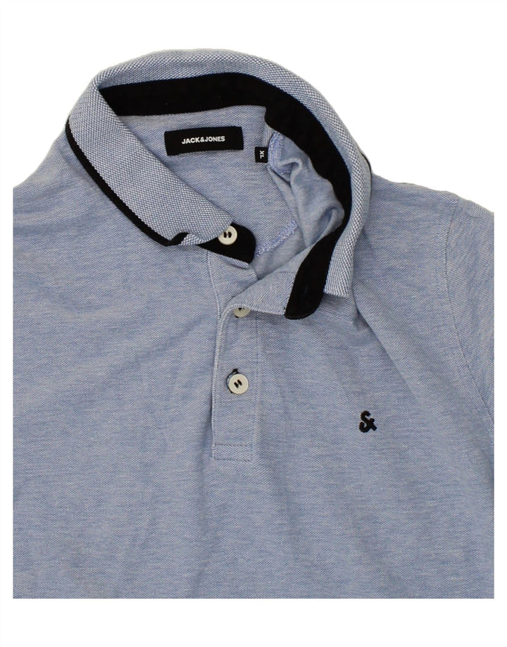 JACK & JONES Mens Polo Shirt XL Blue Vintage Jack & Jones and Second-Hand Jack & Jones from Messina Hembry 
