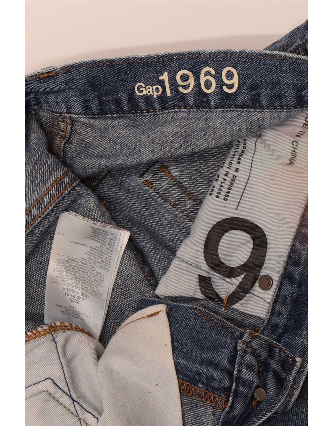 Gap Herre Slim Jeans W32 L32 Blå Bomuld