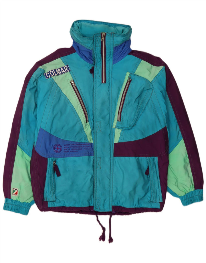 COLMAR Loose Fit Skijakke med hætte IT 44 XS Blå Colourblock