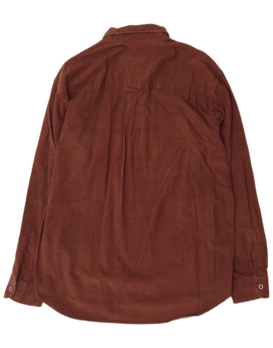 Carrera Mens Corduroy Shirt Large Brown Cotton