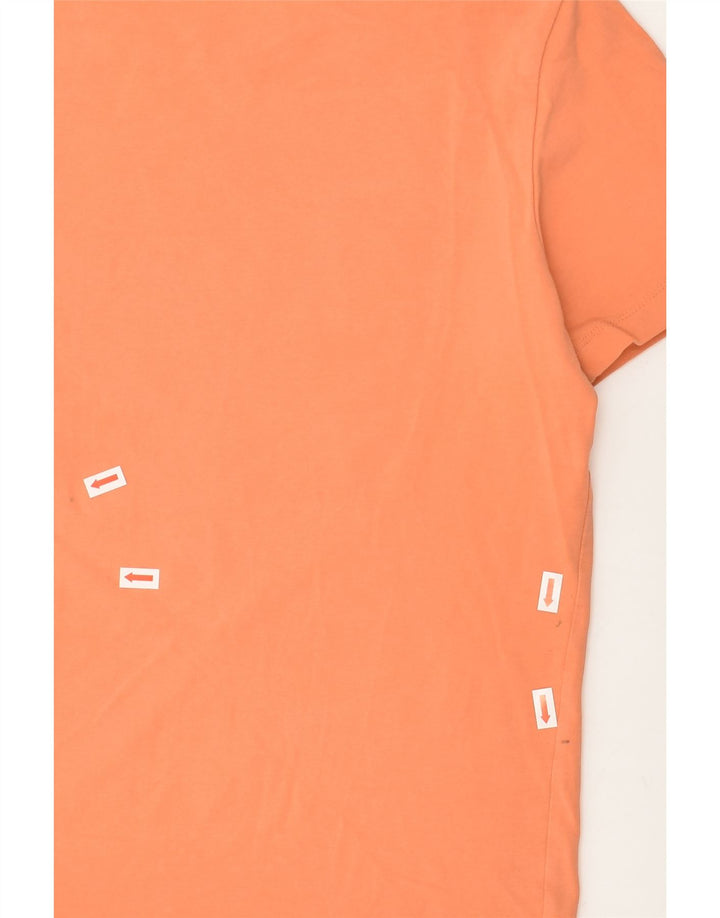 ADIDAS Womens Graphic T-Shirt Top UK 10 Small  Orange | Vintage Adidas | Thrift | Second-Hand Adidas | Used Clothing | Messina Hembry 