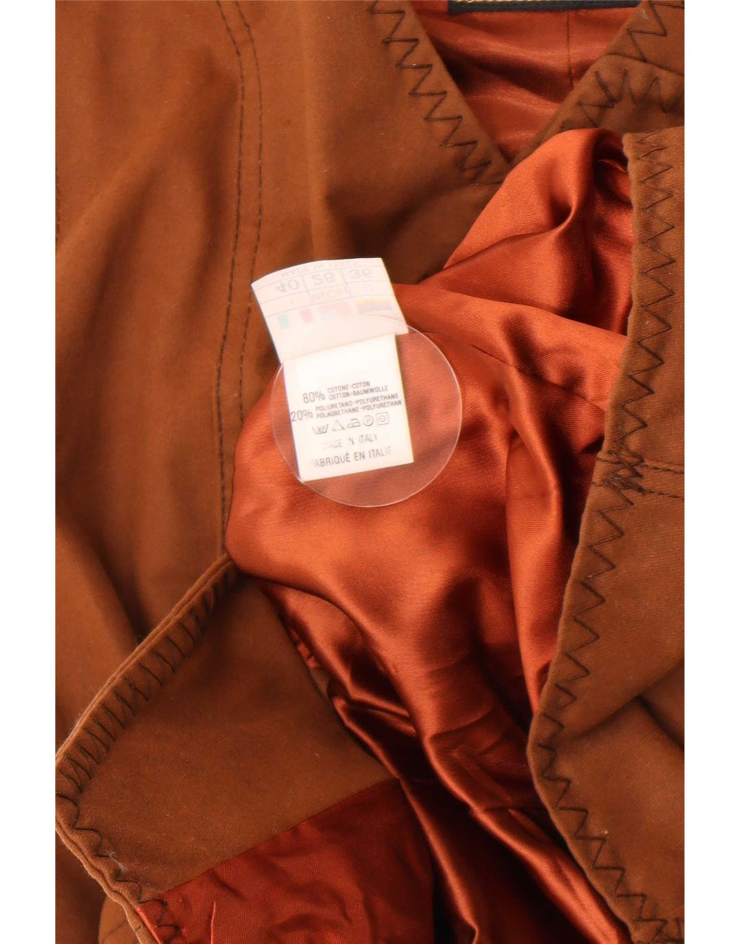 Roccobarocco Dame Gilet IT 40 Lille Brun Paisley Bomuld