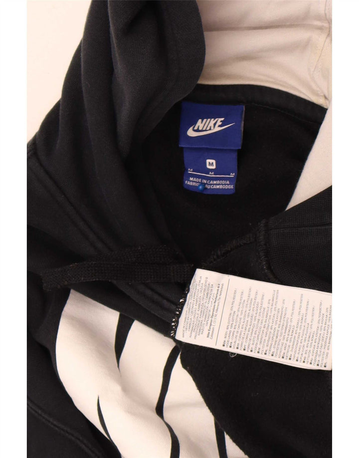 Nike grafisk hættetrøje til mænd mellem sort bomuld