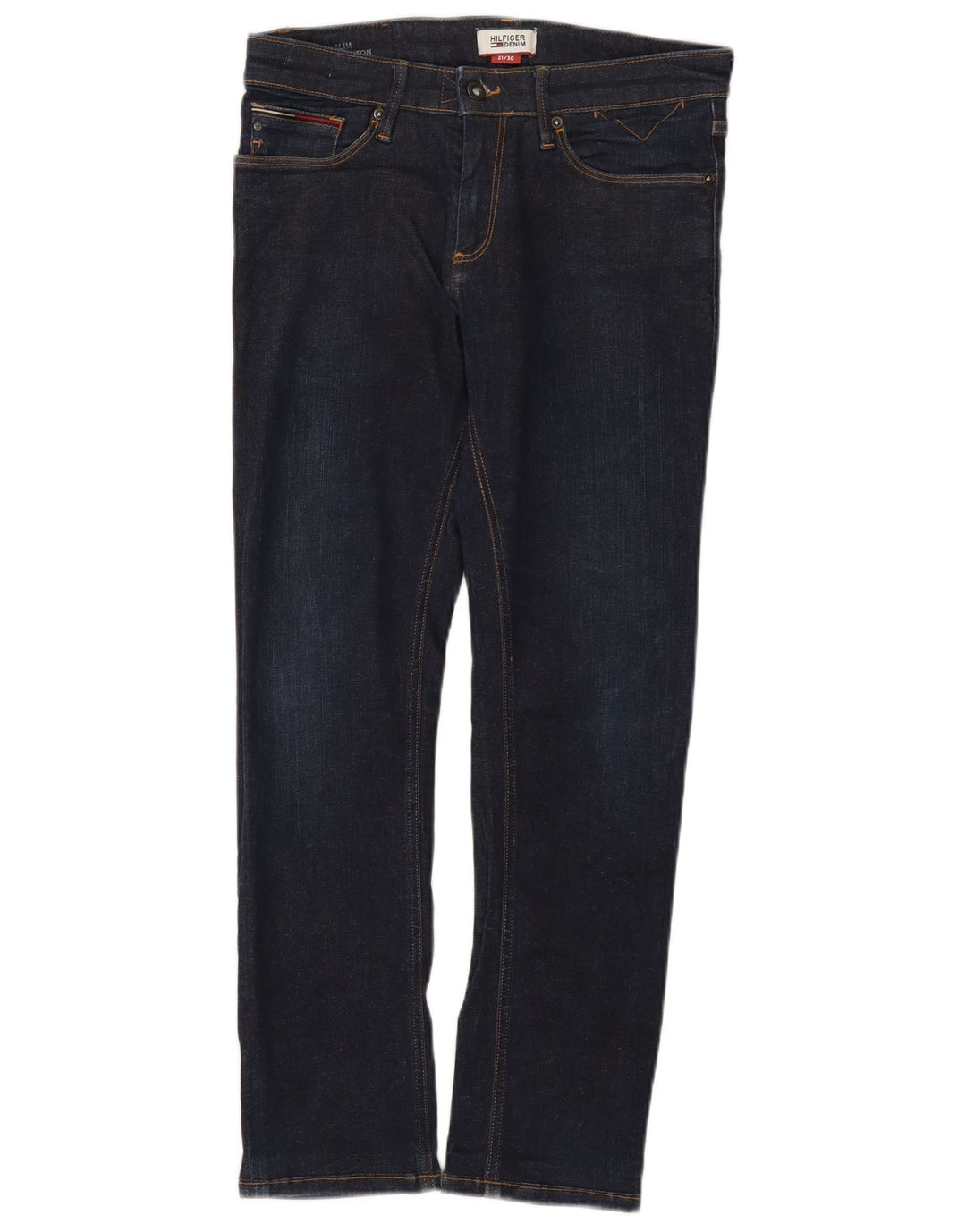 Tommy Hilfiger Dame Slim Jeans W31 L27 Marineblå Bomuld