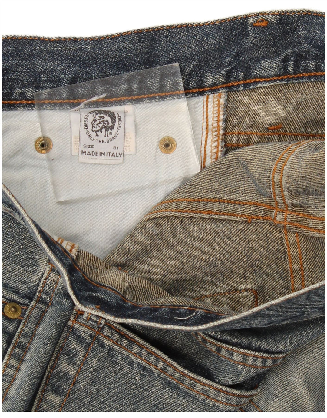 Diesel Straight Jeans til mænd W31 L31 Marineblå Bomuld