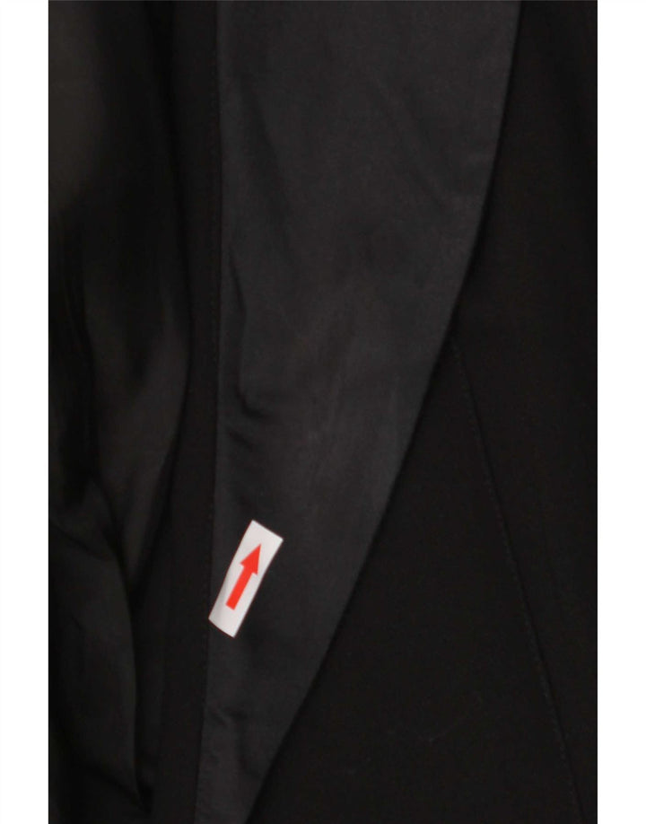 Vintage Dame 1 Knap Blazer Jacket UK 10 Lille Sort