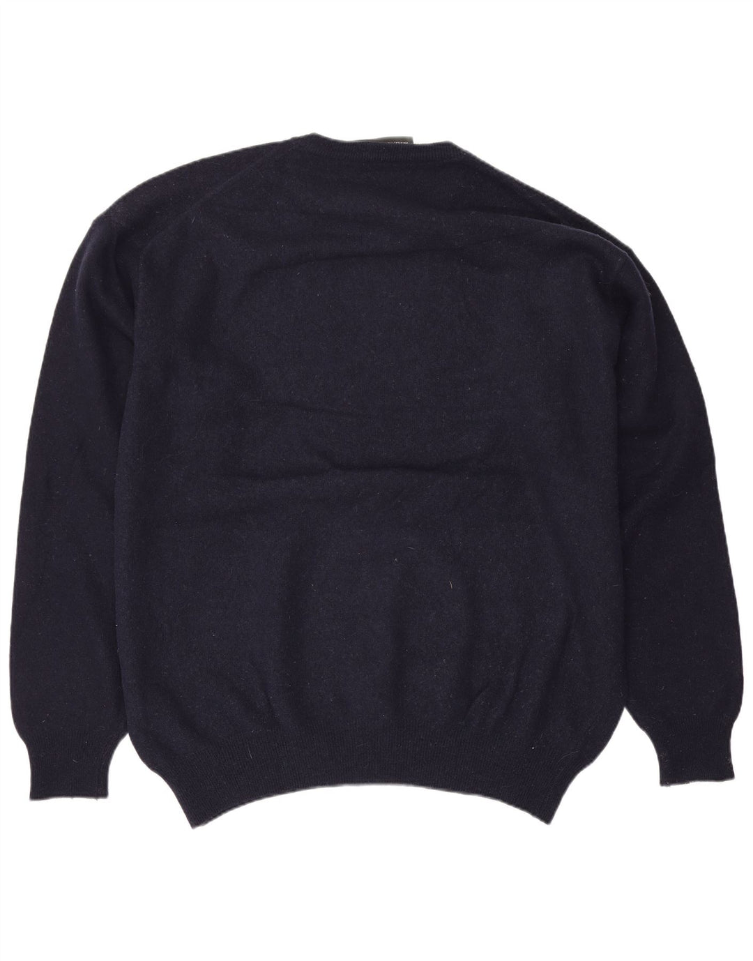 Zara Herre sweater med rund hals XL marineblå uld