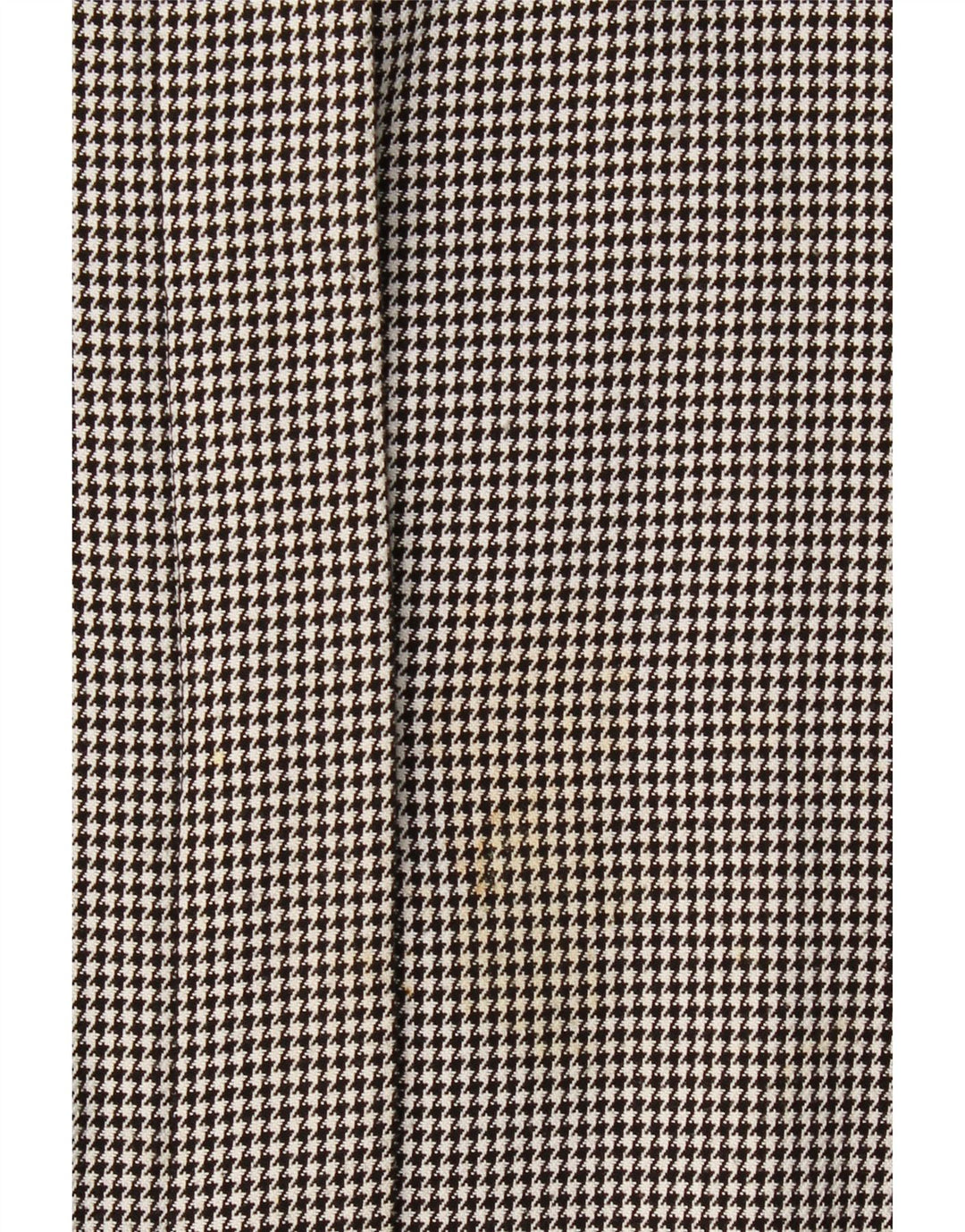 Vintage bombeflyjakke til kvinder UK 20 2XL Sort Houndstooth Polyester