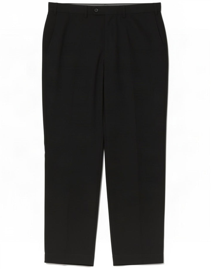 Marks & Spencer Herre Regular Fit Suit Bukser W36 L31 Sort polyester