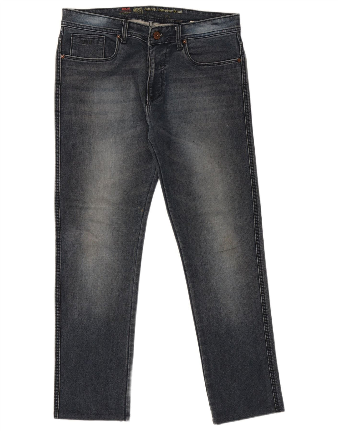 Wrangler Straight Jeans til mænd W36 L30 blå bomuld