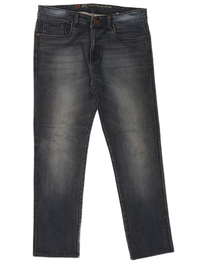 Wrangler Straight Jeans til mænd W36 L30 blå bomuld