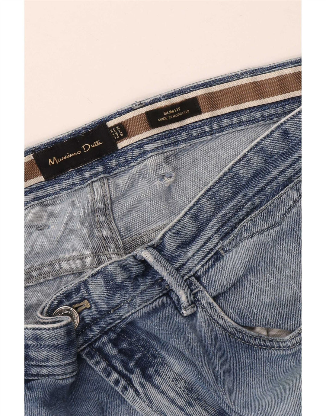 Massimo Dutti Herre Slim Jeans EU 46 XL W36 L31 Blå