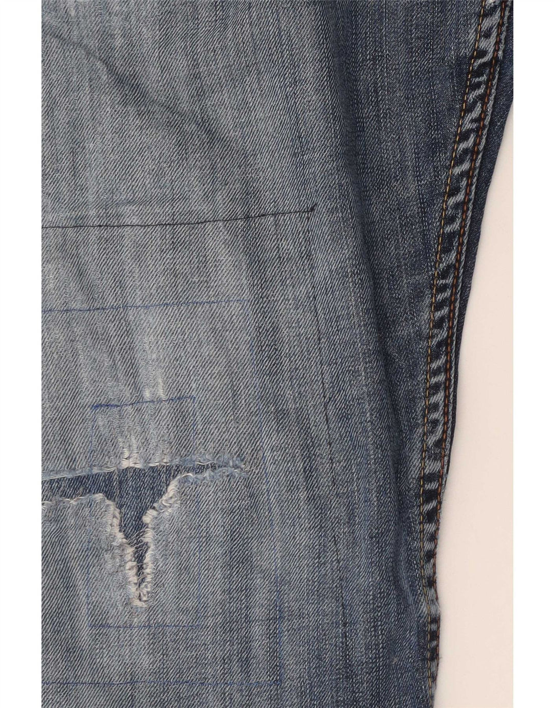 Levi's Herre 507 Distressed Bootcut Jeans W34 L30 Blue Cotton