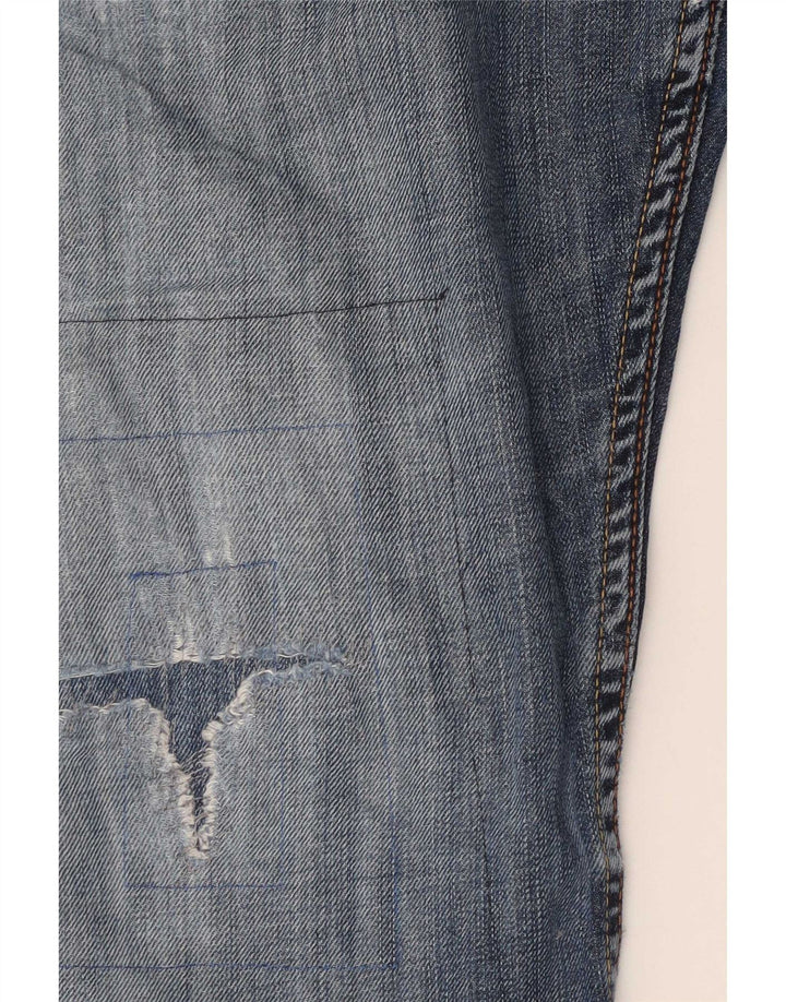 Levi's Herre 507 Distressed Bootcut Jeans W34 L30 Blue Cotton