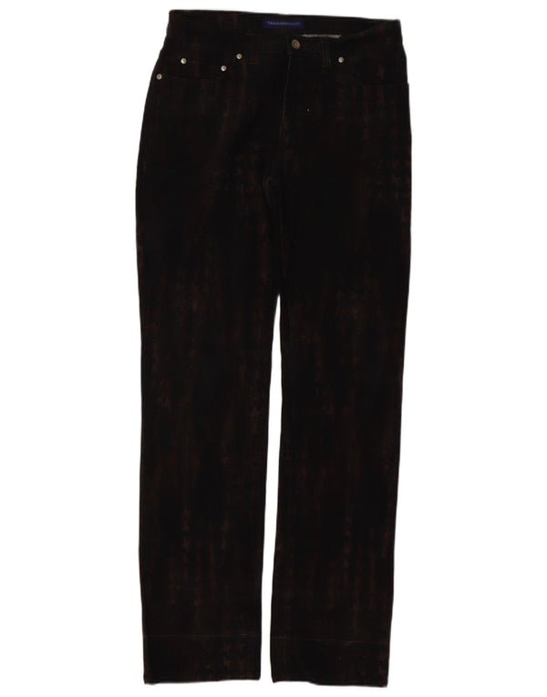 Trussardi Straight Casual bukser til mænd W32 L34 Brown Tie Dye Bomuld