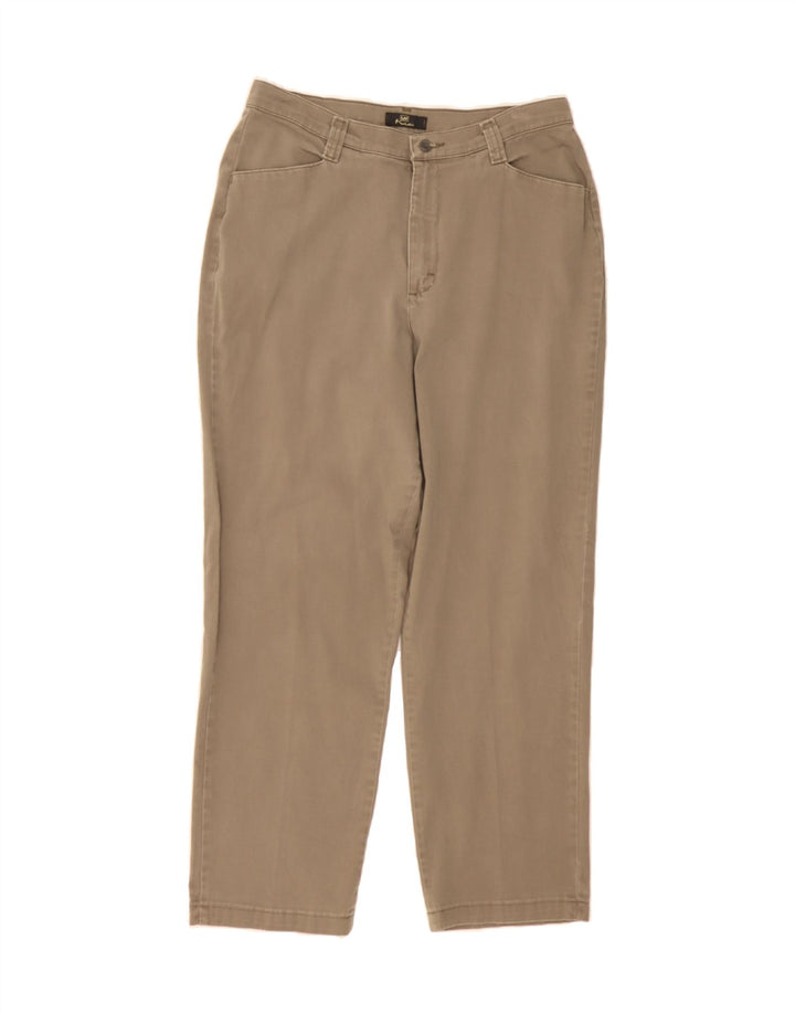 LEE Womens Khakis Tapered Casual Trousers W32 L28 Beige Vintage Lee and Second-Hand Lee from Messina Hembry 