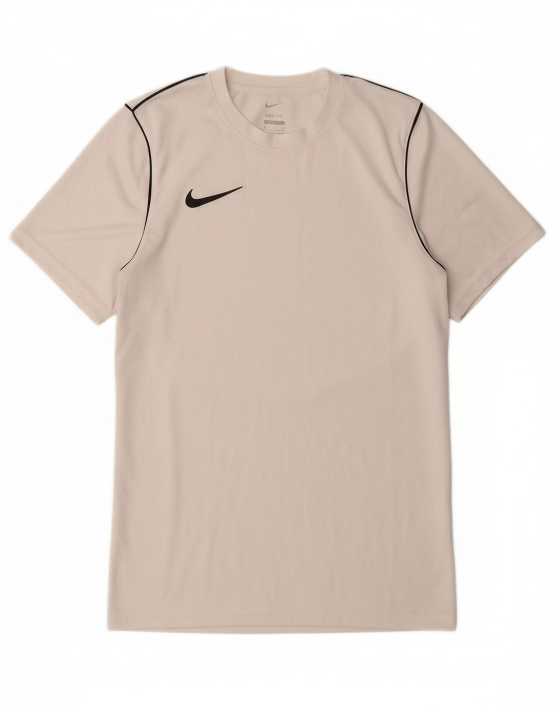 NIKE Mens Dri Fit Slim Fit T-Shirt Top Small Off White
