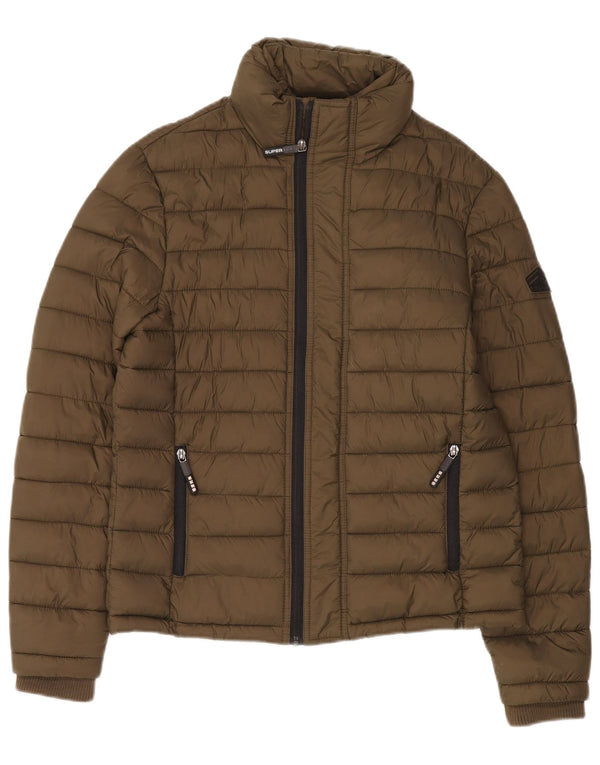 Superdry Polstret Herrejakke UK 38 Medium Khaki Nylon