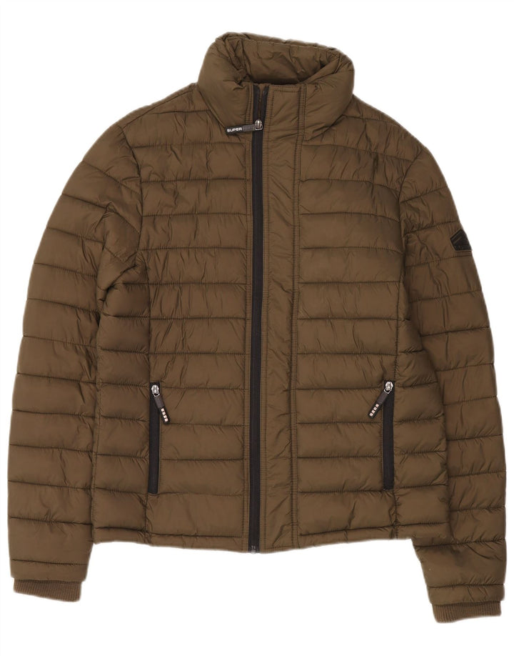 Superdry Polstret Herrejakke UK 38 Medium Khaki Nylon