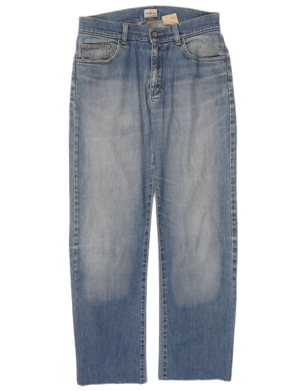 CALVIN KLEIN Herre Cropped Jeans W30 L29 Blå Bomuld