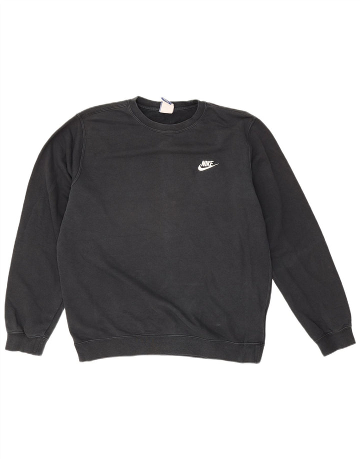 NIKE sweatshirt til mænd Medium Sort bomuld