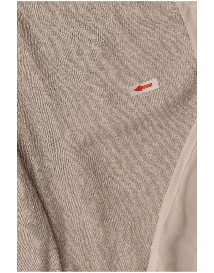 Zara Dame Oversized V-hals sweater UK 16 Stor Grå Colourblock