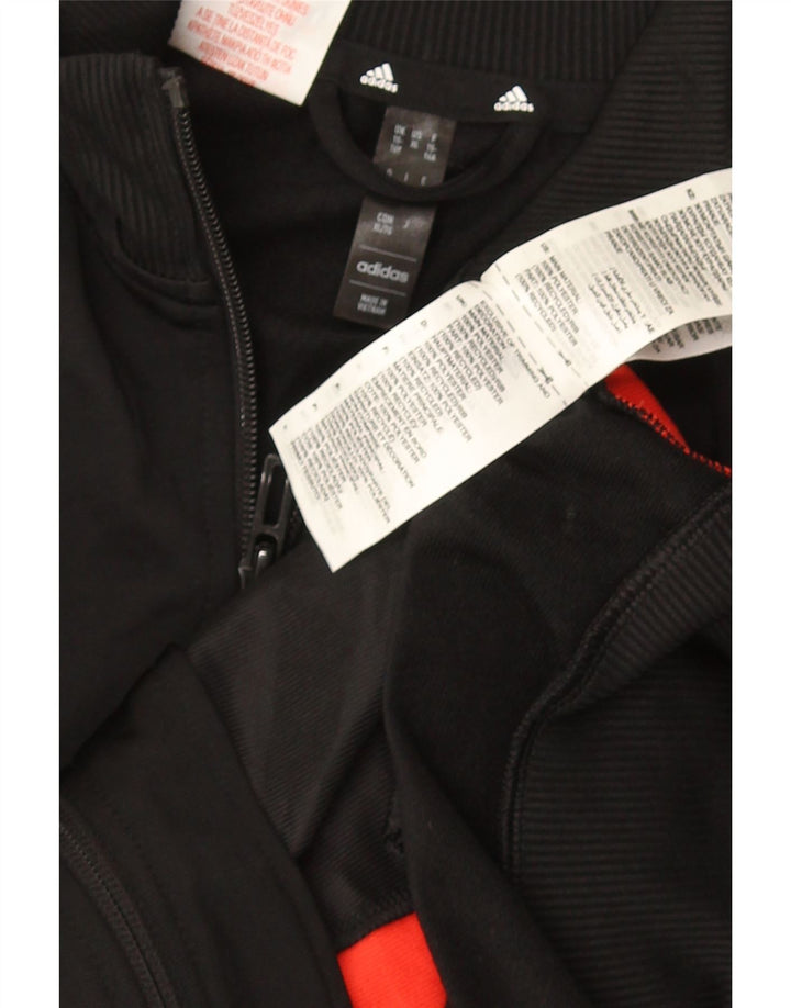 Adidas Pige Træningsdragt Topjakke 15-16 År Sort Colourblock Polyester