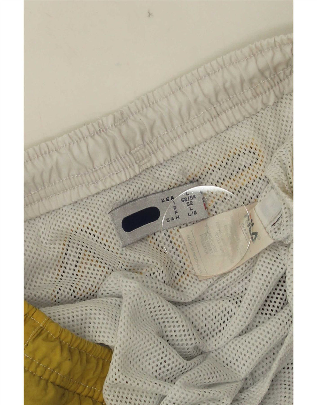 Fila Grafiske badeshorts til mænd Stor grå farveblok polyamid