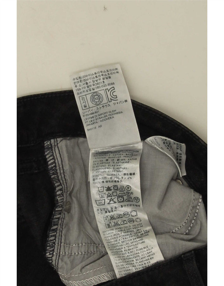 Levi's skinny jeans til kvinder W30 L32 sort bomuld