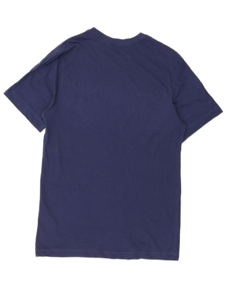 NIKE Grafisk T-shirt top til mænd, lille marineblå bomuld