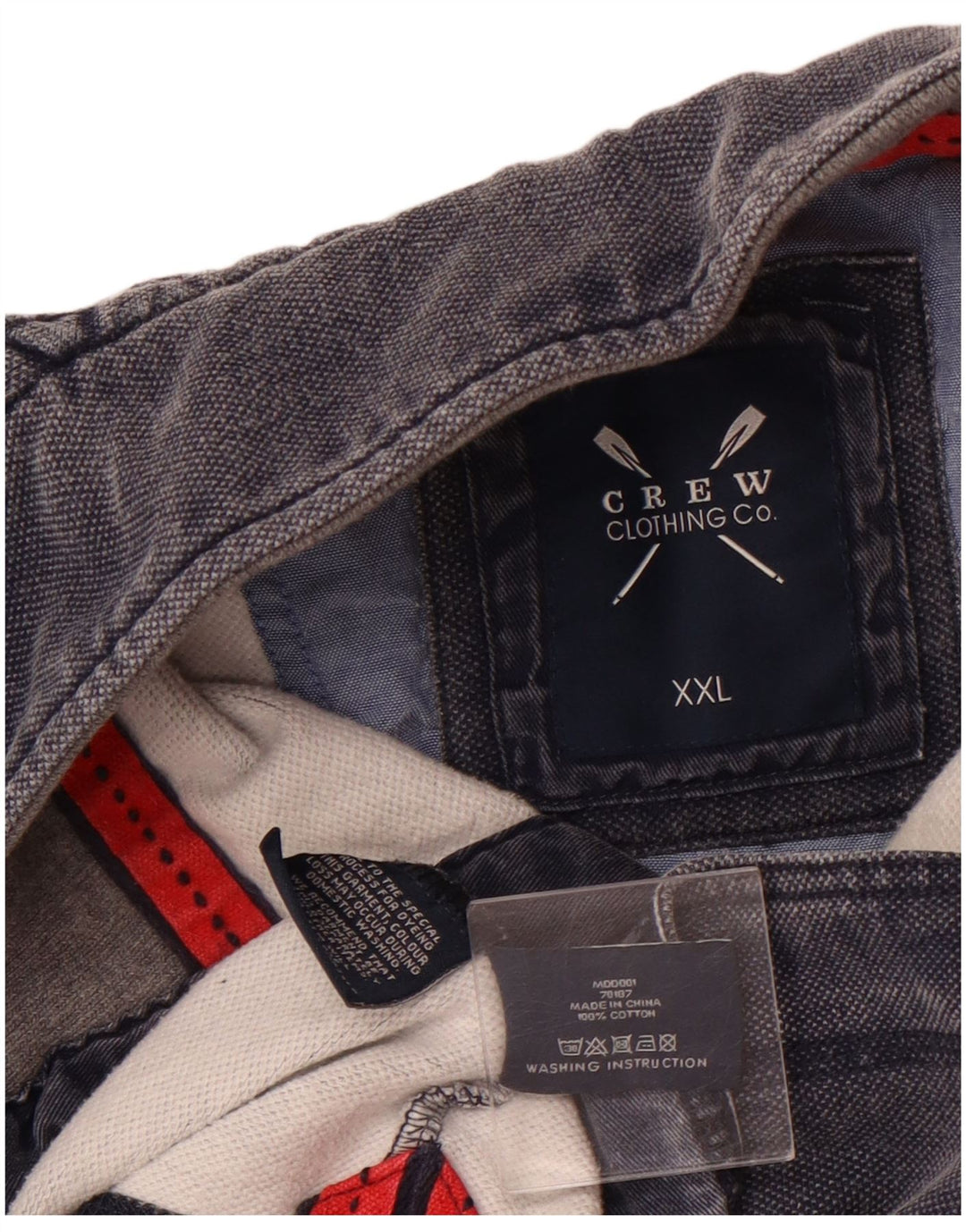 Besætningstøj Herre Zip Neck Sweatshirt Jumper 2XL Navy Blue Bomuld