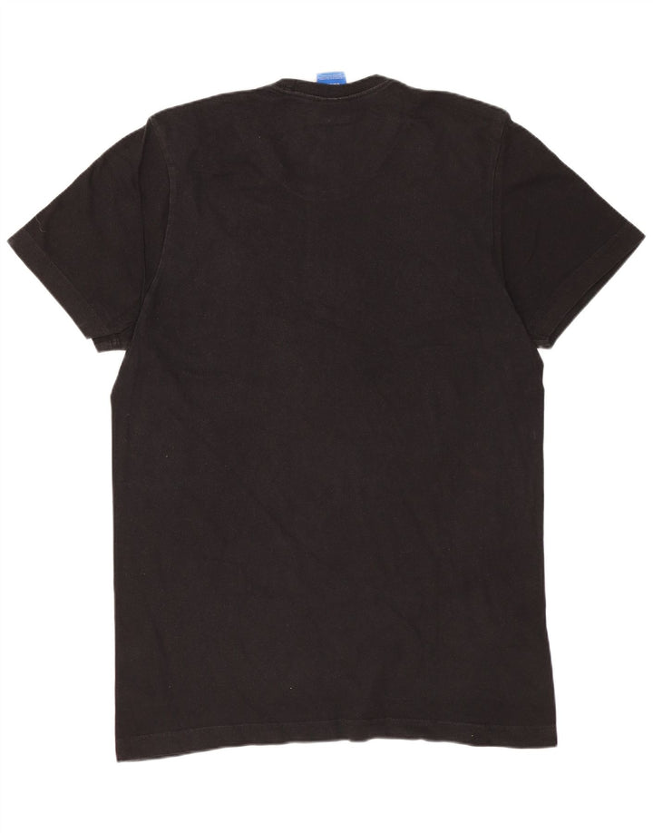 ADIDAS Grafisk T-shirt til mænd, medium sort bomuld