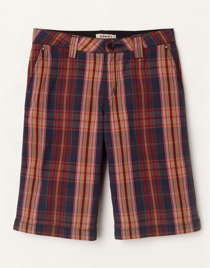 Dacks Chino Shorts til mænd IT 44 XS W30 Flerfarvet ternet bomuld