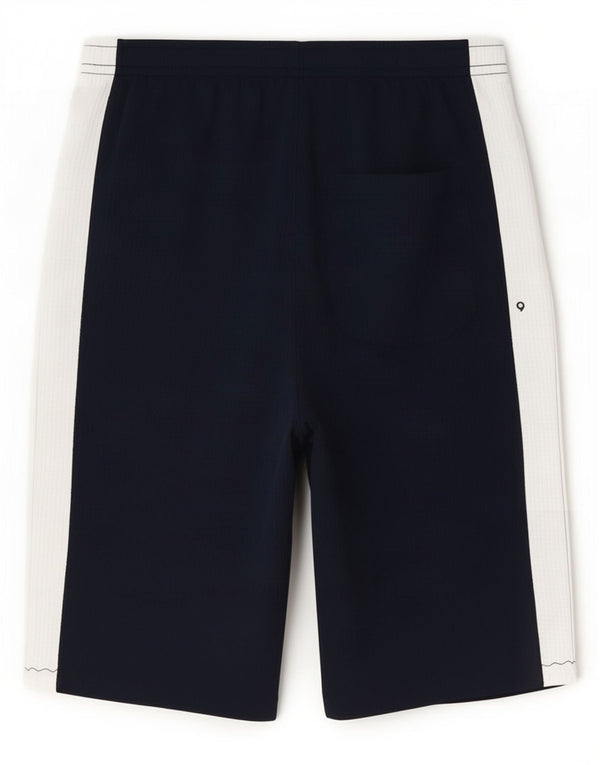 AUSTRALIAN L'ALPINA Mens Sport Shorts IT 48 Medium Navy Blue Colourblock