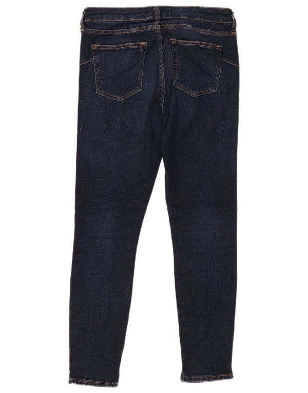 Zara Dame Skinny Jeans EU 42 Large W32 L28 Navy Blue