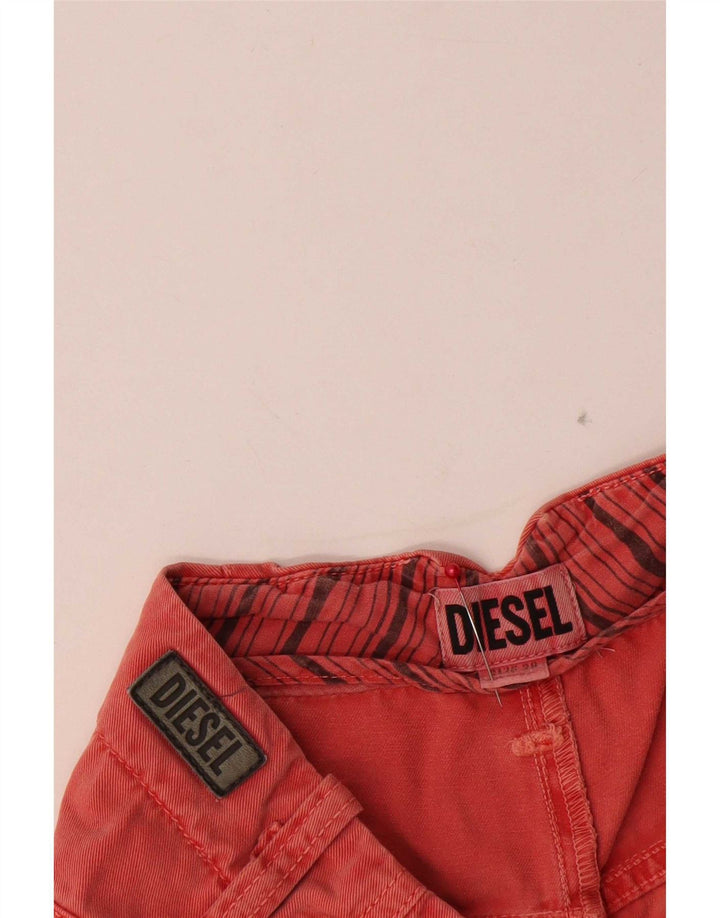 Diesel Dame Hot Pants W28 Medium Rød