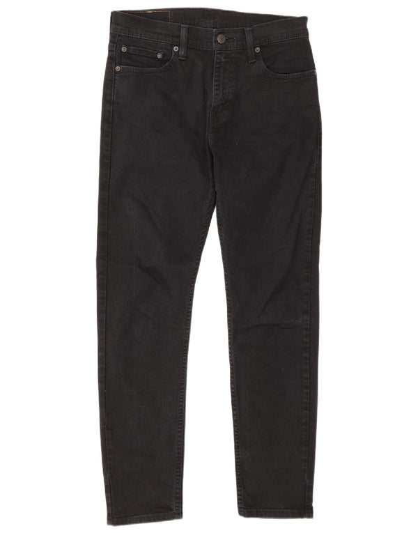 Levi's Herre 512 Tapered Slim Jeans W30 L32 Sort Bomuld