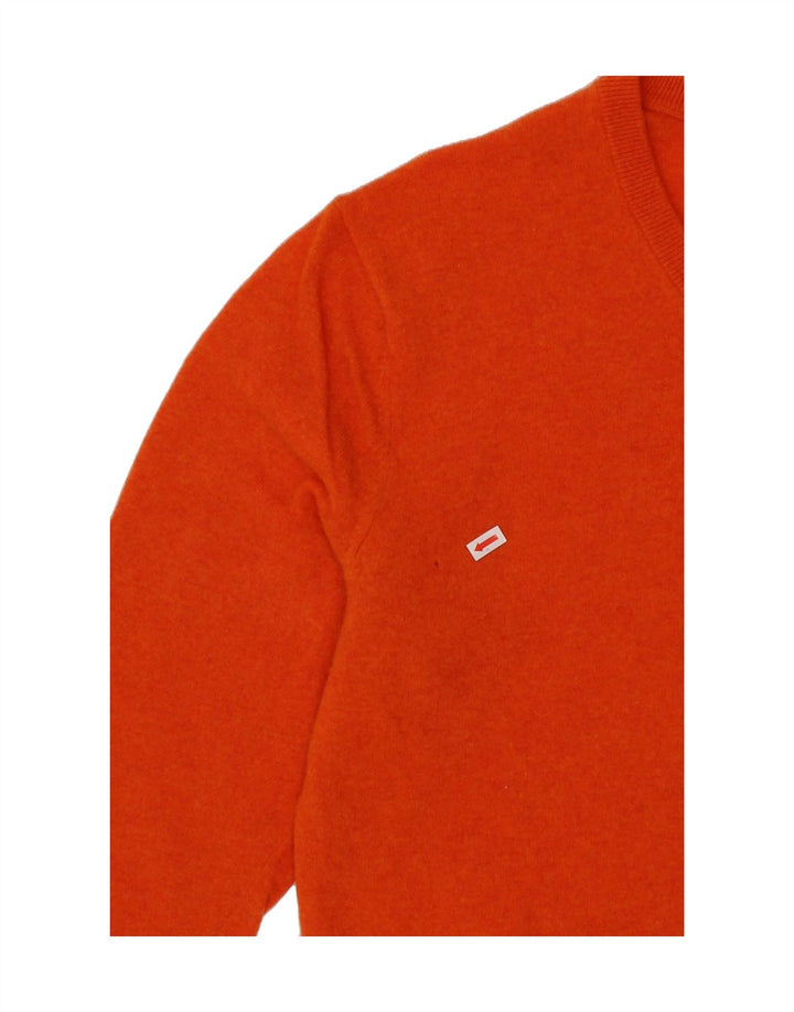 GANT Womens V-Neck Jumper Sweater UK 20 2XL Red Lambswool Vintage Gant and Second-Hand Gant from Messina Hembry 