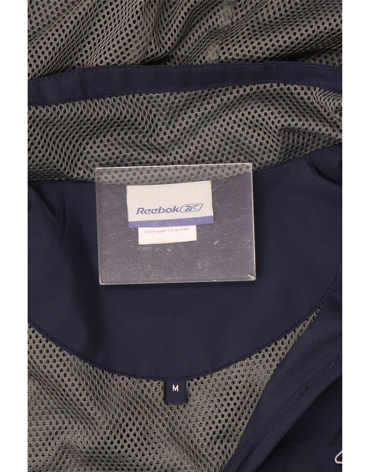 Reebok Herre lynlås hættejakke UK 38 Medium Navy Blue Sports