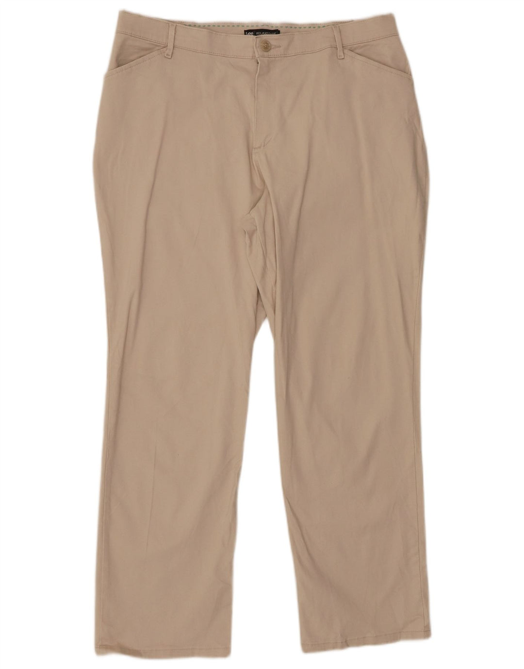 LEE, kort afslappet pasform, fritidsbukser til kvinder US 16 XL W34 L28 Beige