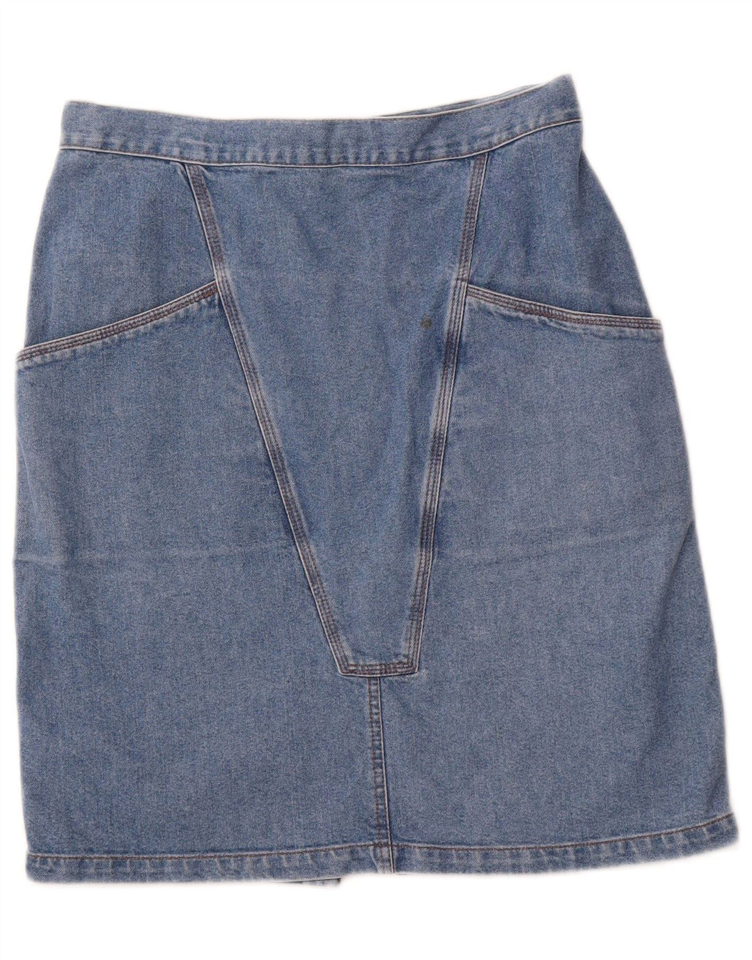 VINTAGE Dame Denim Nederdel W30 Medium Blue