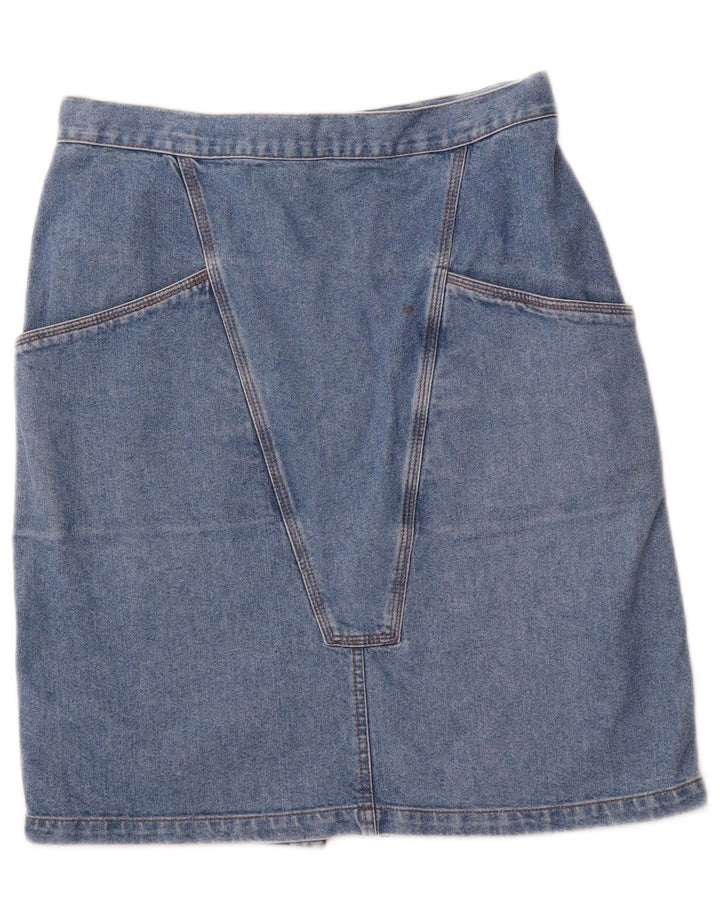 VINTAGE Dame Denim Nederdel W30 Medium Blue